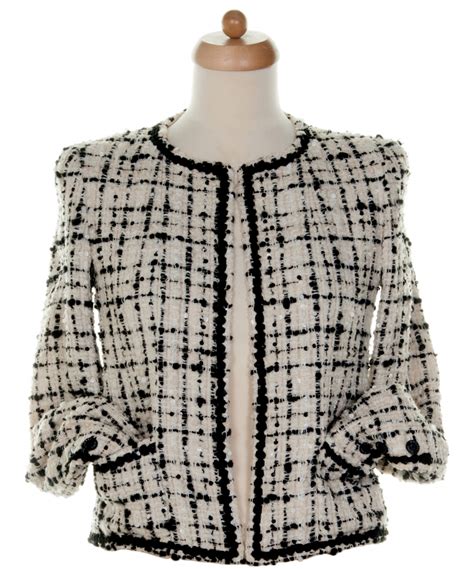 chanel blazer womens|chanel tweed jacket outlet.